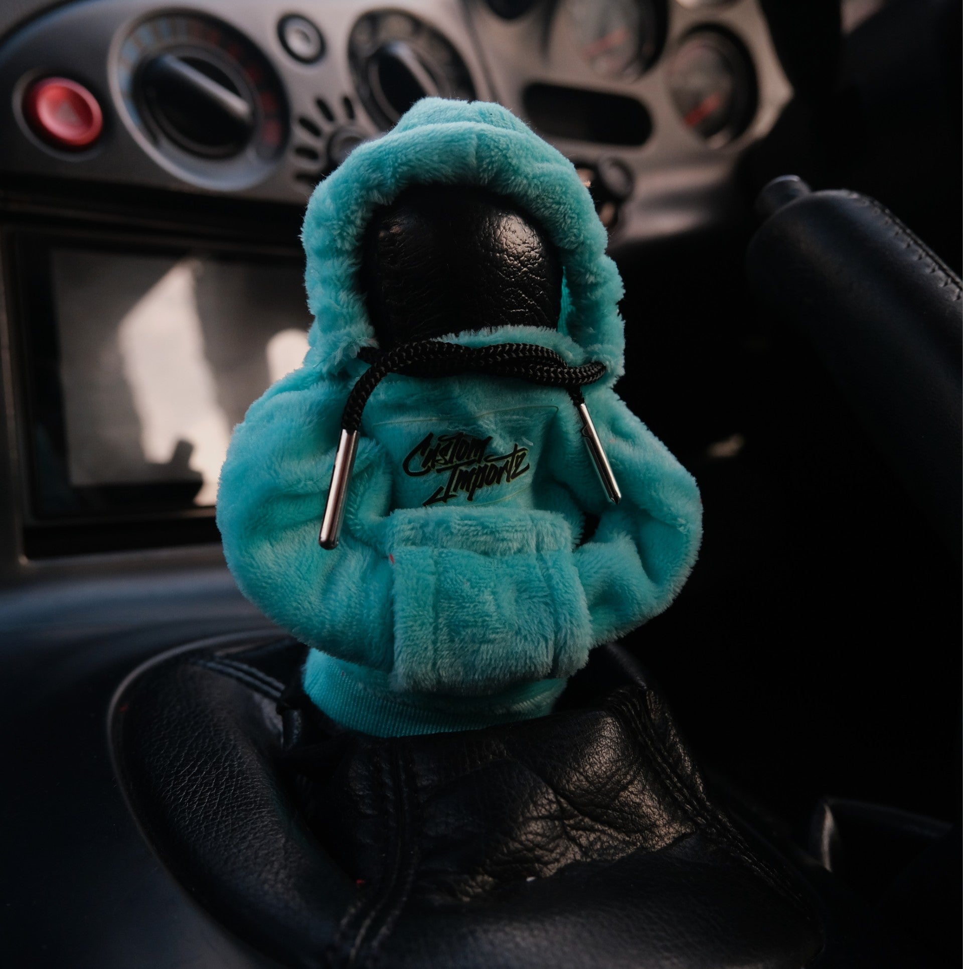 Custom Importz shift knob hoodie