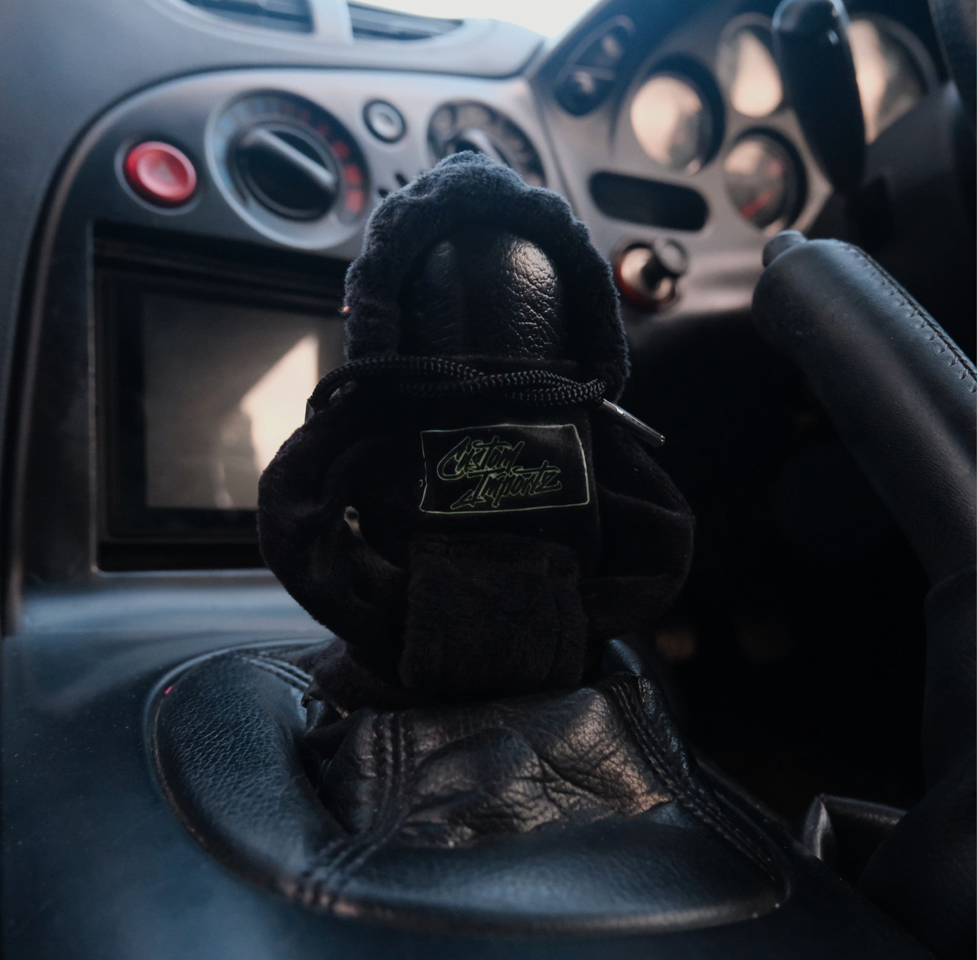 Custom Importz shift knob hoodie