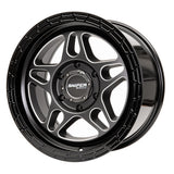 Sniper wheels Millrad Matt Gun Metallic / Gloss Black lip