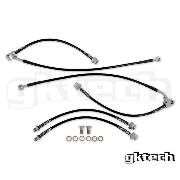 GK tech Z33 350Z Braided brake line set (Front and rear)