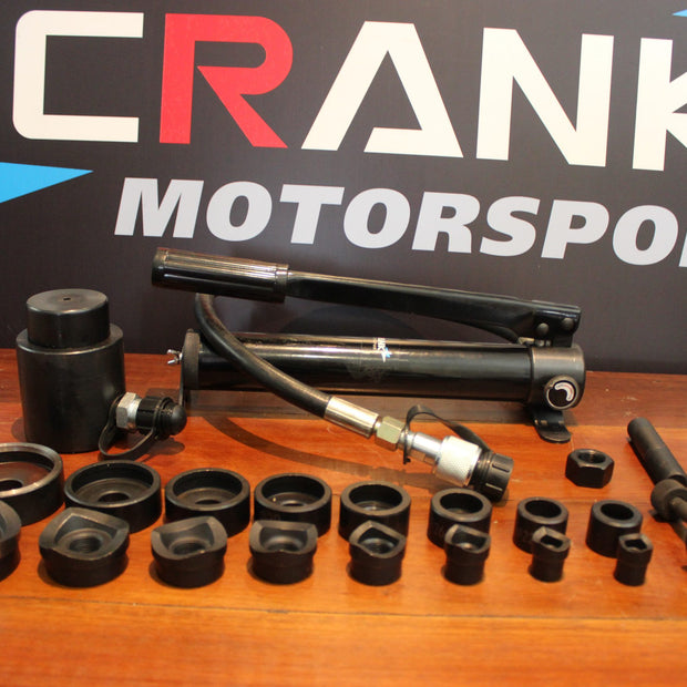 Crank Motorsport 16 Pcs 15T Hydraulic Hole Cutter Set