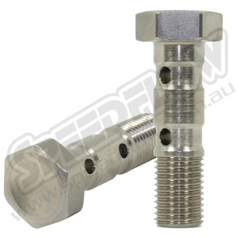 Speedflow 3/8" -24 double banjo bolts for 10mm banjo