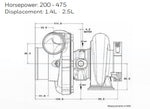 GT2860R-5 GTR Twin Turbo Replacement Kit