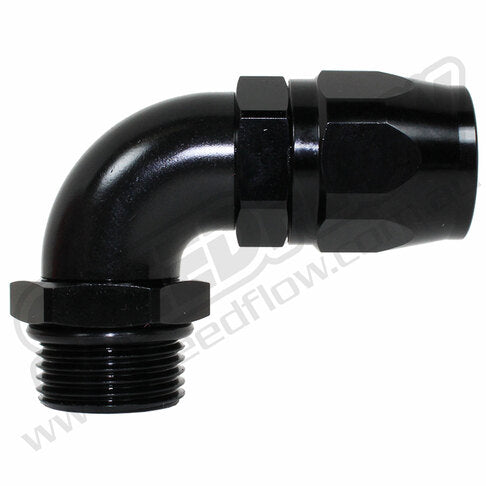 Speedflow 100 series -10 O ring port to 90 degree hose end