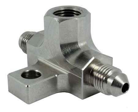 Speedflow - 200 series -3 brake switch tee block 1/8"NPT