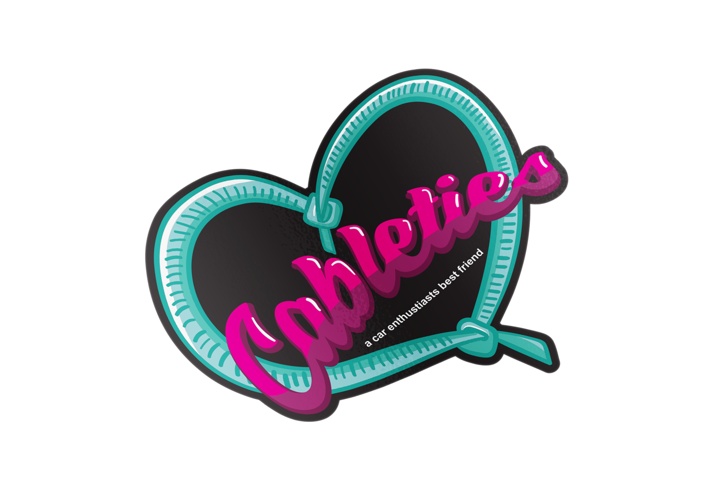 Cableties <3 Diecut sticker