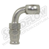 Speedflow 200 series 3/8 - M10 banjo hose end 90 degree