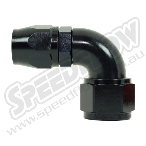 Speedflow 100 series -12 female to -10 hose end 90°