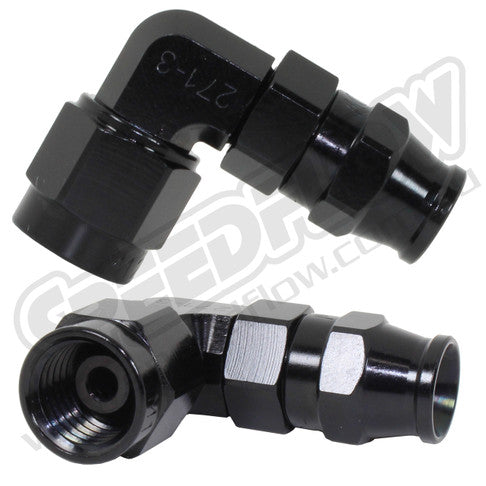 Speedflow 200 series inverted seat swivel hose end 90 degree