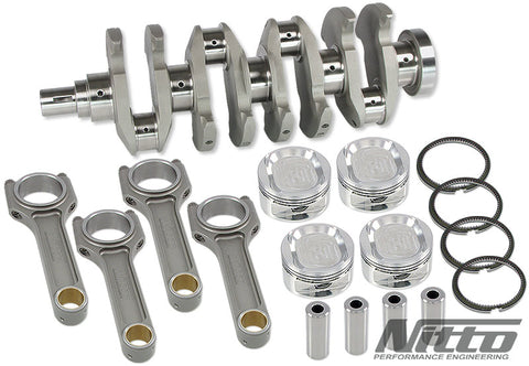 NITTO 4G63 2.3L STROKER KIT (I-BEAM RODS / 85.5MM BORE) ** EN40B CRANK **