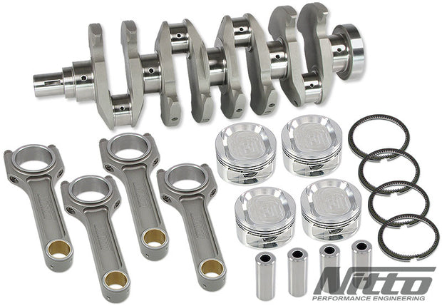 NITTO 4G63 2.2L STROKER KIT (I-BEAM RODS / 86.0MM BORE) ** EN40B CRANK **